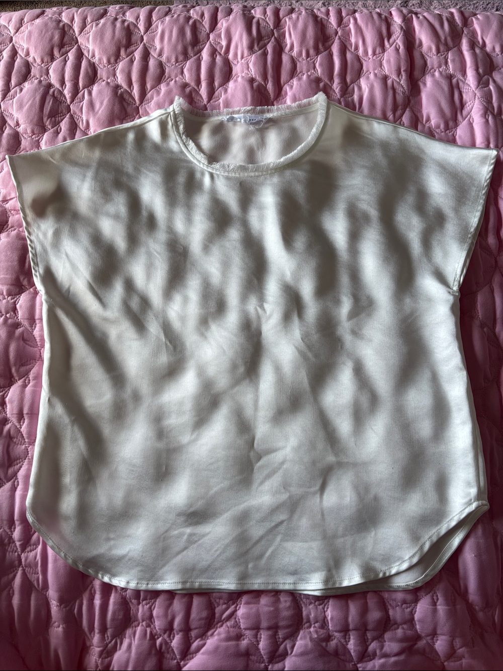MELISSA NEPTON Ivory Short-Sleeve Boxy Tee